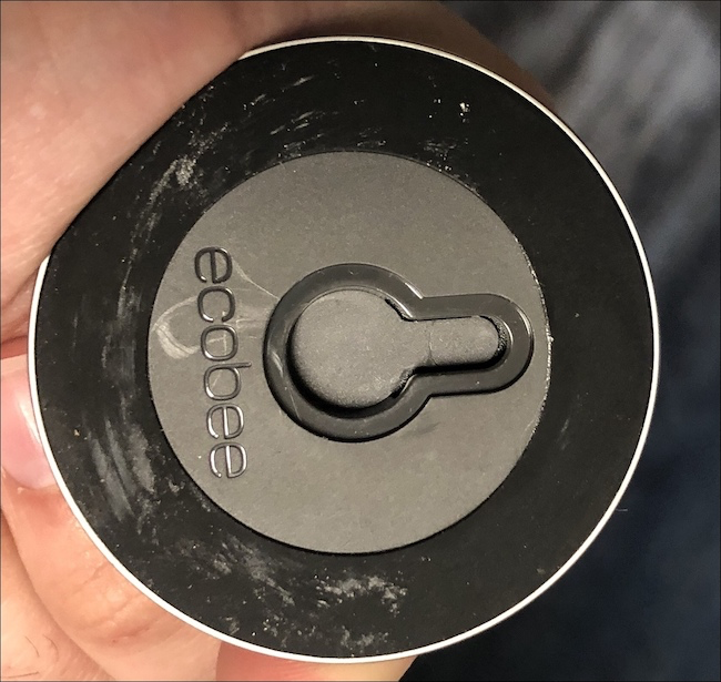 The base of an ecobee camera for mounting