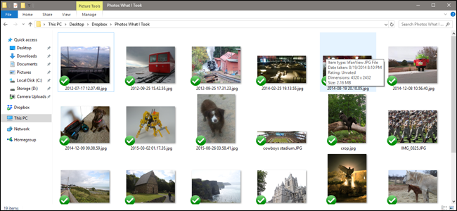 Иллюстрация папки Dropbox с фотографиями