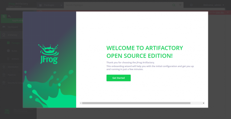Начало работы в JFrog — выбор репозиториев