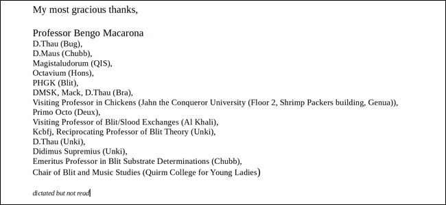 Пример бланка с заголовком и контактной информацией
