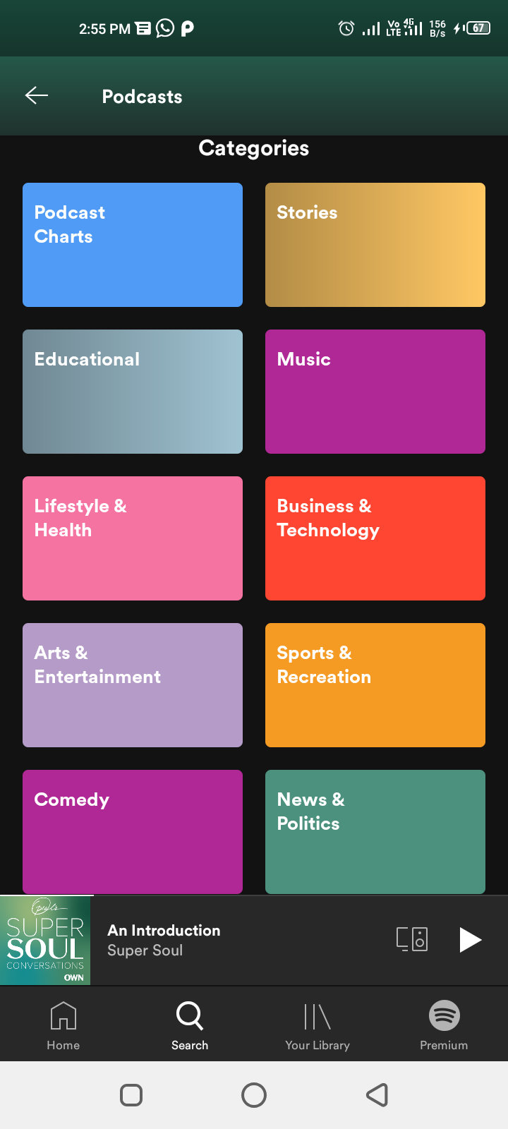 Скриншоты поиска подкастов