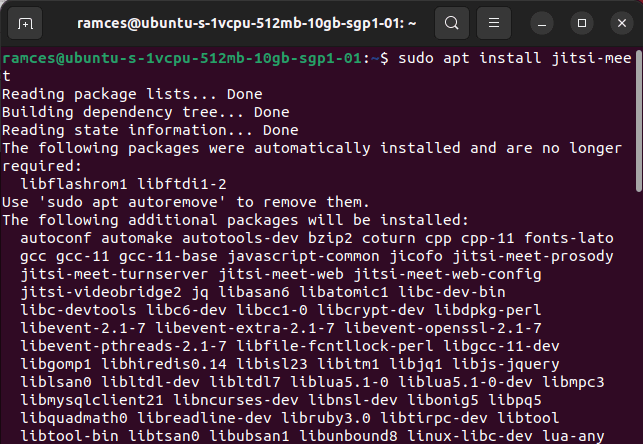Установка jitsi-meet