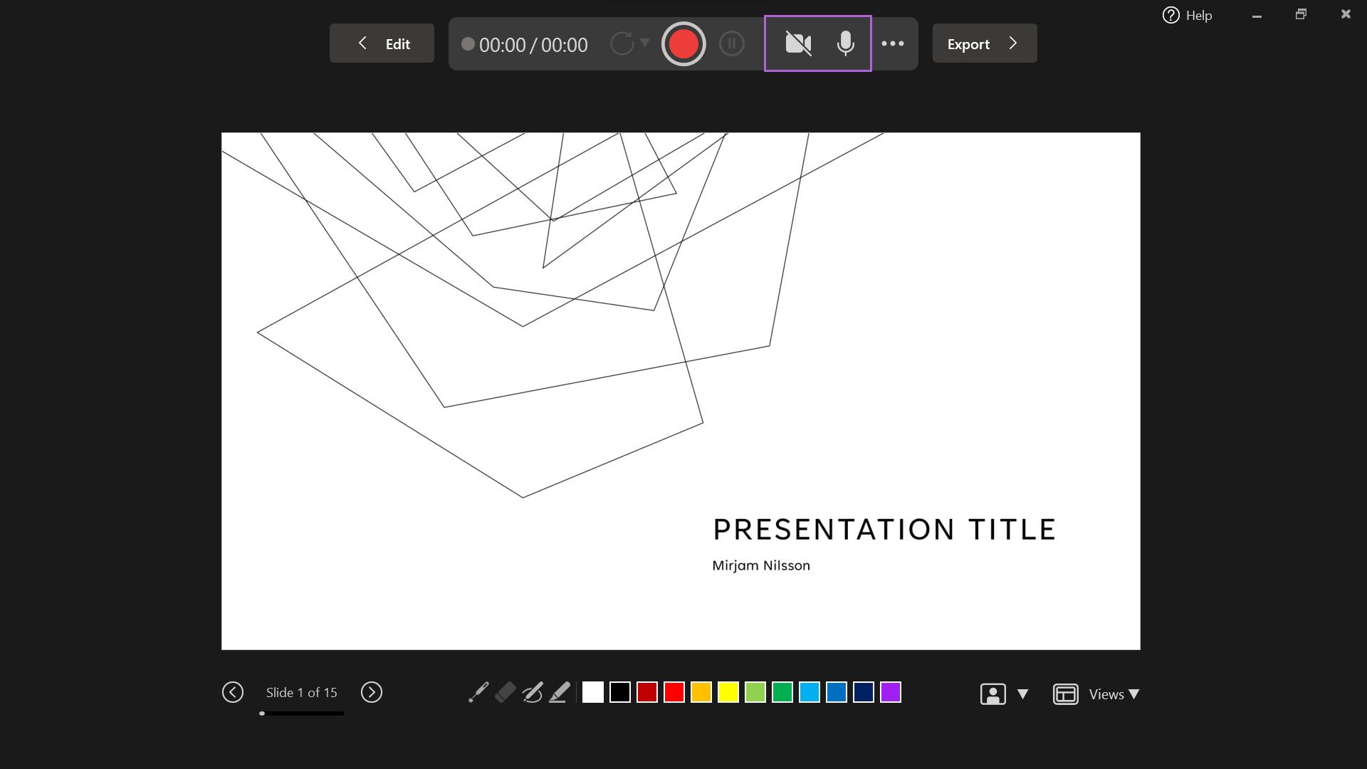 Включить или отключить микрофон и камеру