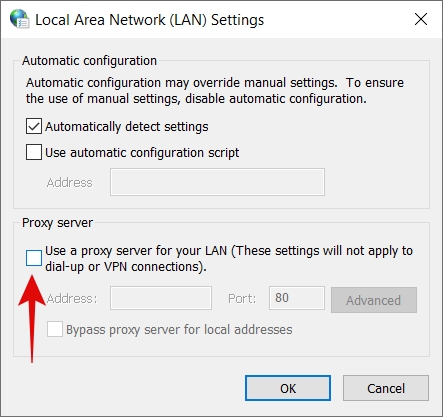 Fix ERR_INTERNET_DISCONNECTED Error 