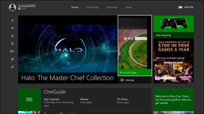 Переключение между закреплёнными приложениями через панель управления