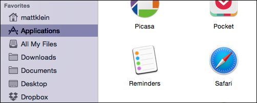 Цветные значки боковой панели Finder