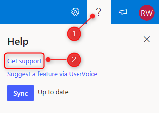 Ссылка Get support