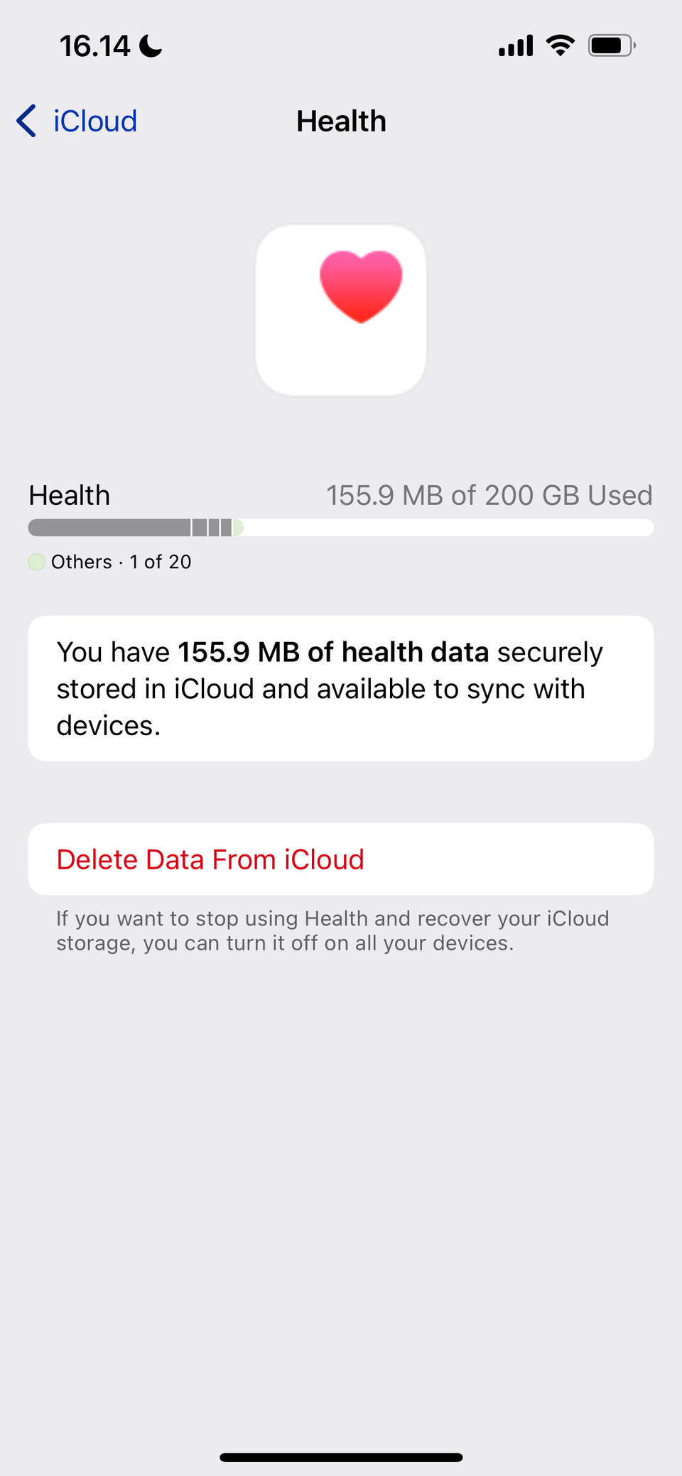 Выключение синхронизации данных Health на iPhone