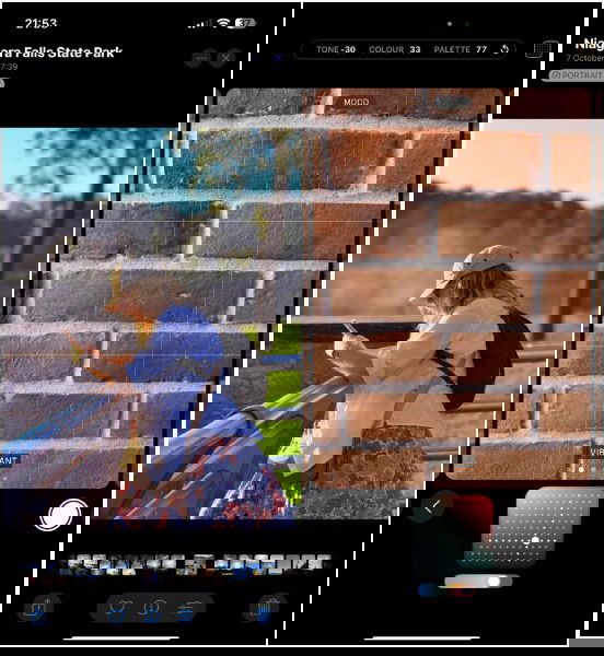 Вibrant стиль для портретов