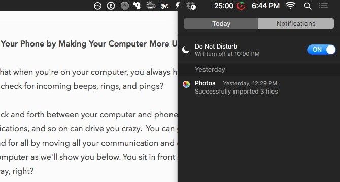 Do Not Disturb Mode on a Mac