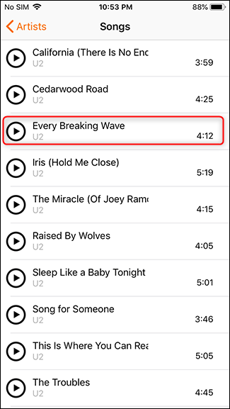 Navigate your music library