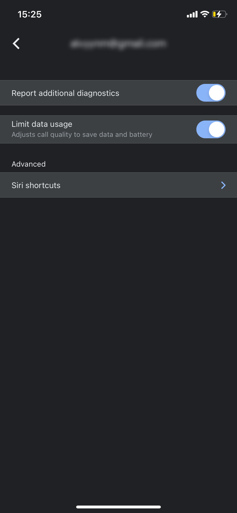 Настройка «Ограничить использование данных» включена в Google Meet