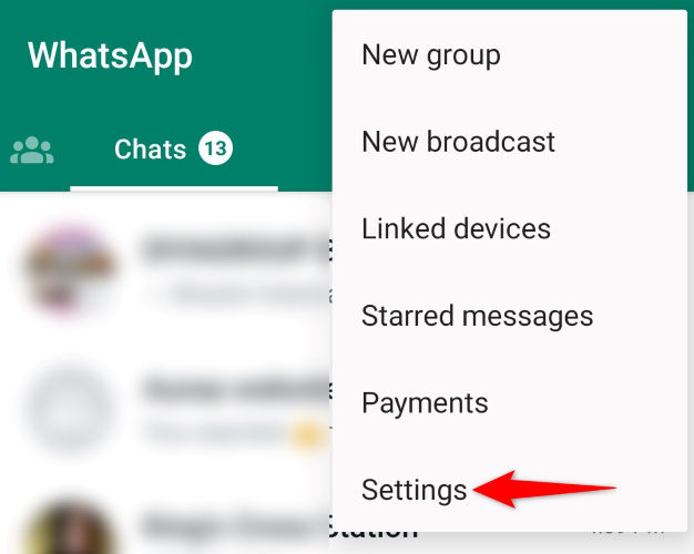 Отключить звонки неизвестных в WhatsApp