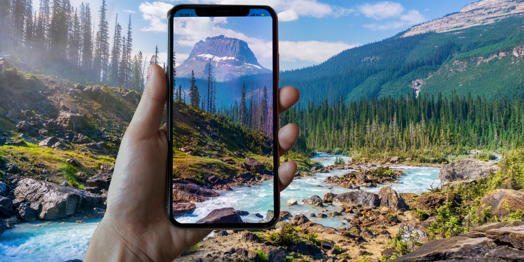 Прозрачный эффект телефона в Luminar Neo