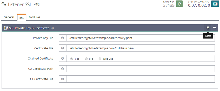 SSL Listener