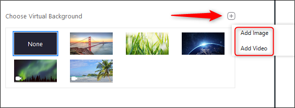 Иконка добавления изображения или видео для фона