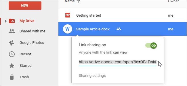 Обновить файл в Google Диске, не меняя ссылку