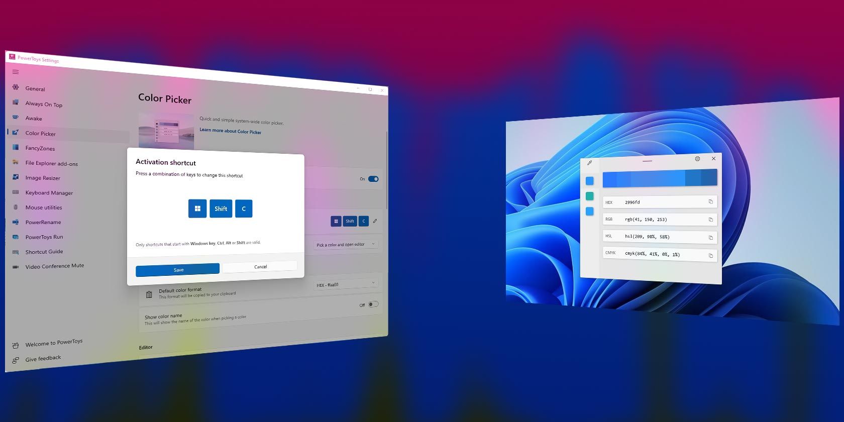 PowerToys Color Picker: как получить коды цвета