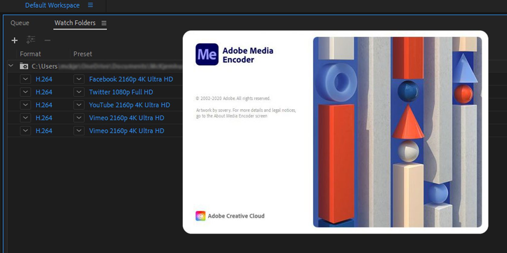 Watch Folder в Adobe Media Encoder — настройка и советы