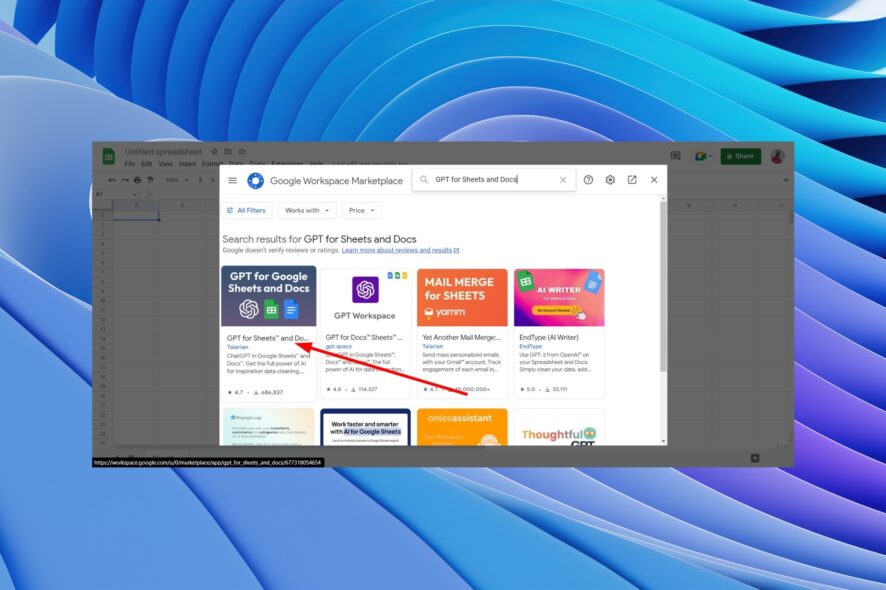 Интеграция ChatGPT с Google Sheets
