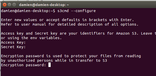 Параметры шифрования и путь к GPG