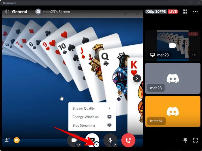 Смена окна и качества трансляции