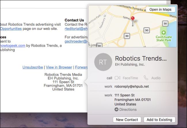 Пример диалога добавления контакта без открытия Контактов