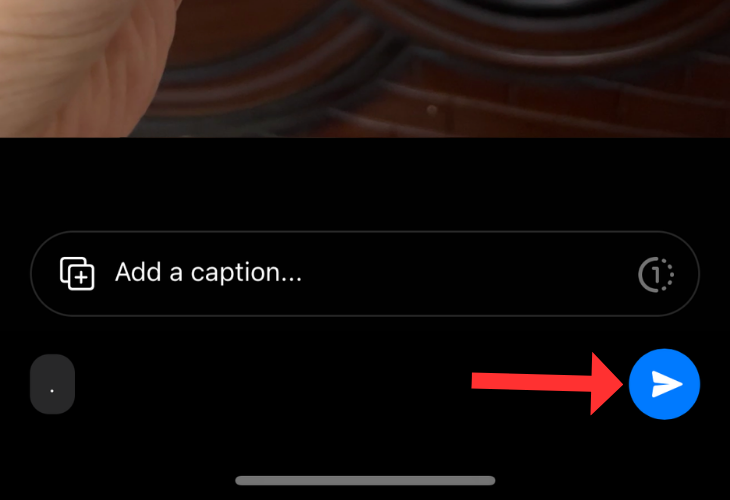 Превью GIF в WhatsApp с выделенной кнопкой отправки