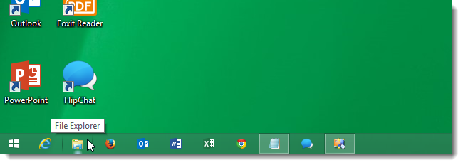 Открытие Проводника с начального экрана
