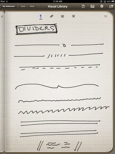 Пример использования фото как референса при рисовании в Penultimate