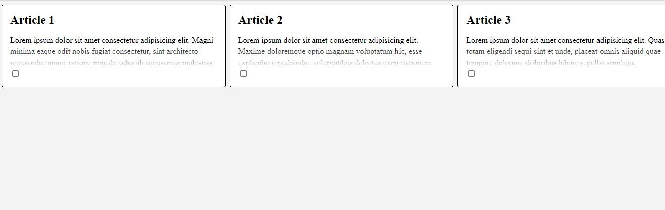 Скриншот grid-контейнера с карточкой и эффектом затухания