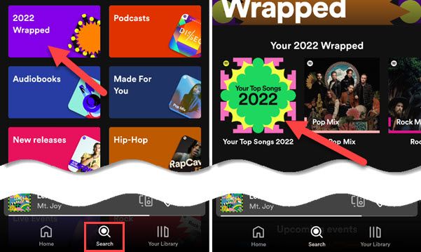 Плейлист «Your Top Songs 2022» в приложении.