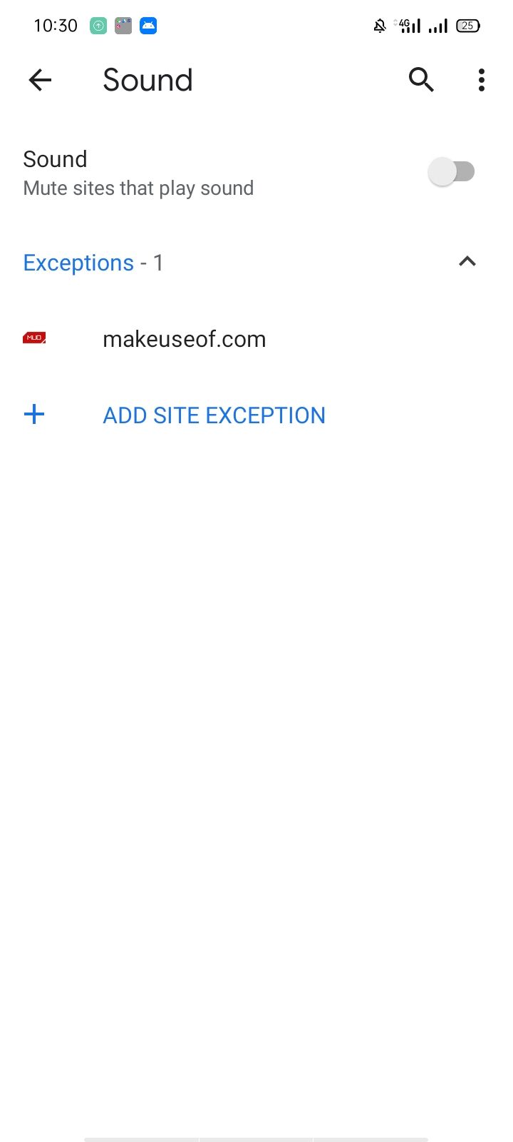 Changing the Sound Settings
