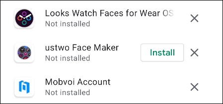 Приложение не совместимо и не имеет кнопки Установить