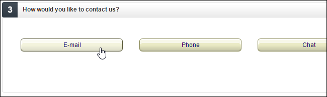 Скриншот интерфейса связи со службой поддержки.