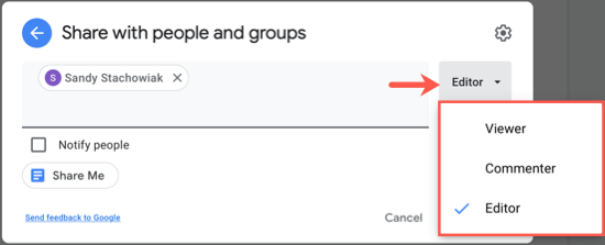 Выберите уровень доступа для участников
