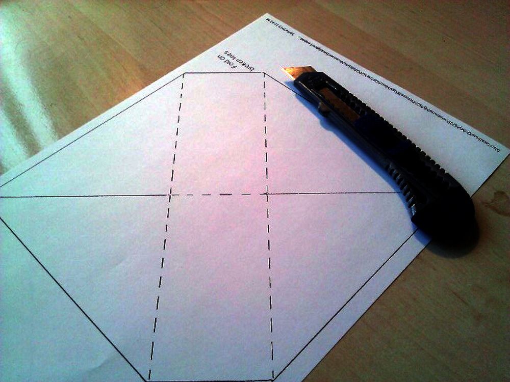 Сборка бумажного диффузора для сканера