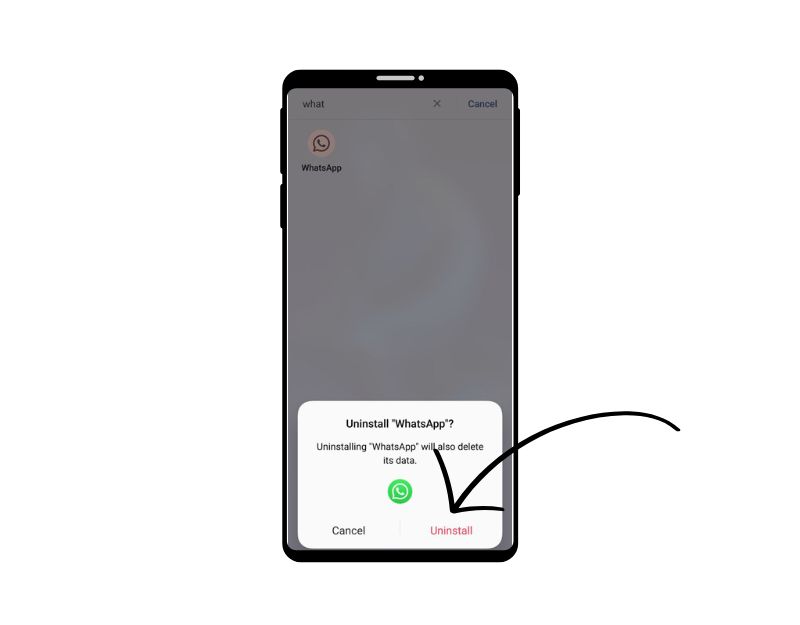 удаление и установка WhatsApp