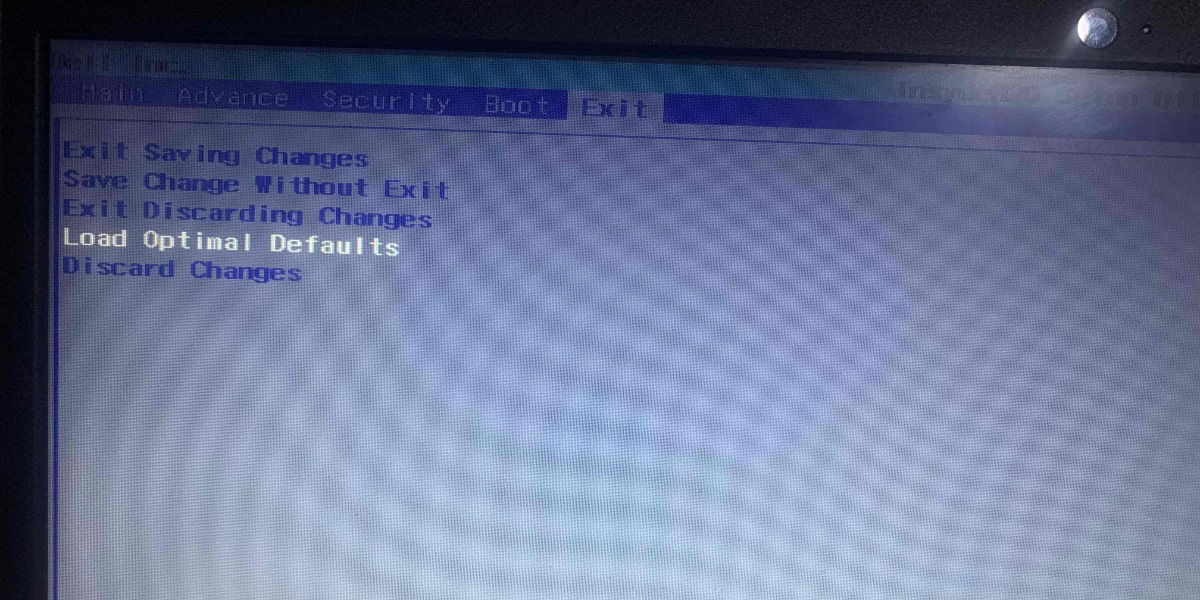 Опция загрузки оптимальных настроек в BIOS