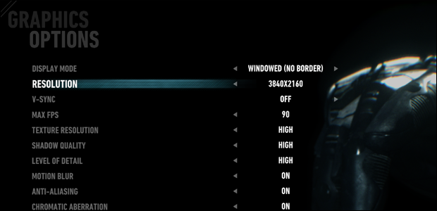 ALT изображение настройки рендеринга выше нативного в Batman Arkham Knight