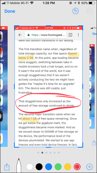 Панель инструментов разметки: маркер, карандаш, выдилитель