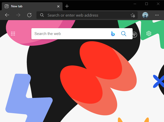 Применённая тема из Chrome Web Store в Microsoft Edge