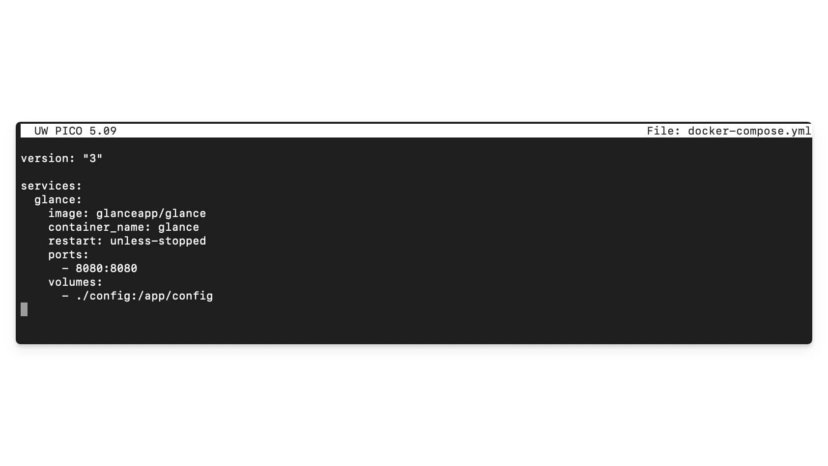 Пример вставки следующего содержимого в файл