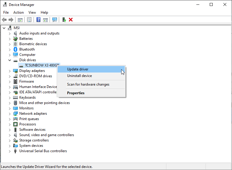windows 10 device manager update drivers