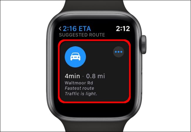 Apple Watch Smithfields Suggested Route