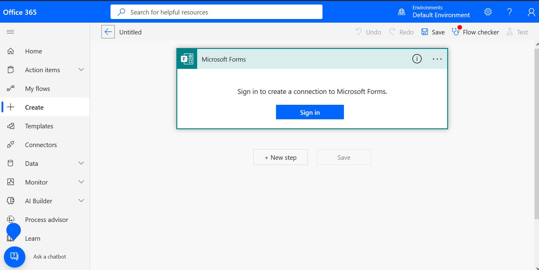 Подсказка входа в Power Automate с опцией 'Использовать другую учётную запись'