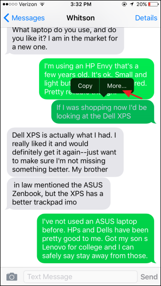 Выберите нужные сообщения и нажмите значок корзины