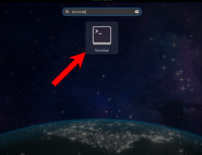 Fedora open terminal