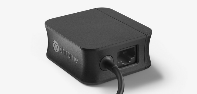 Белый адаптер Ethernet для Chromecast с портом питания и разъёмом microUSB