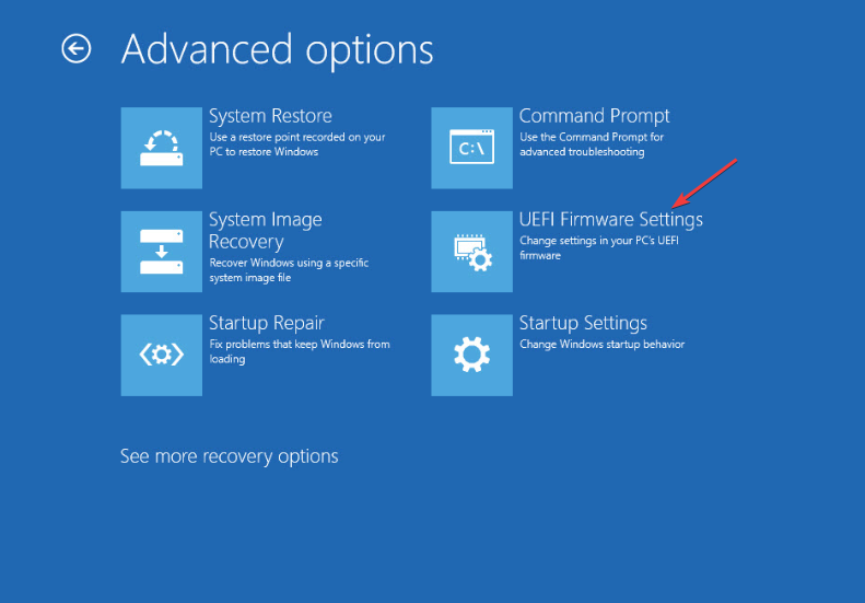 UEFI Firmware Settings (скриншот)